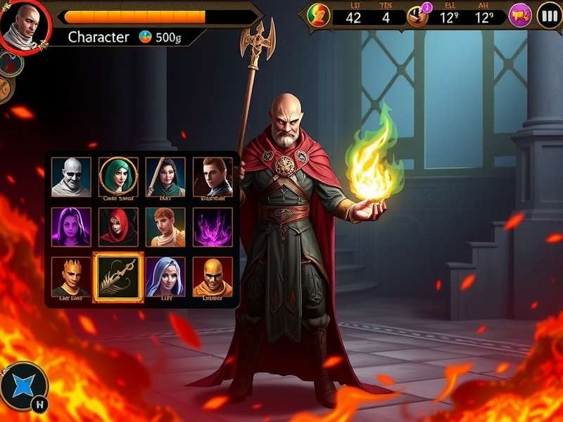 Ember Slayer Elite Character Selection Screen